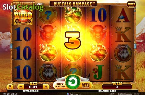 Скрин3. Buffalo Rampage слот
