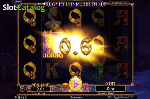 Скрин4. Egyptian Rebirth II 10 Lines слот