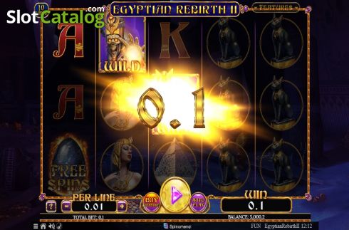 Скрин5. Egyptian Rebirth II 10 Lines слот