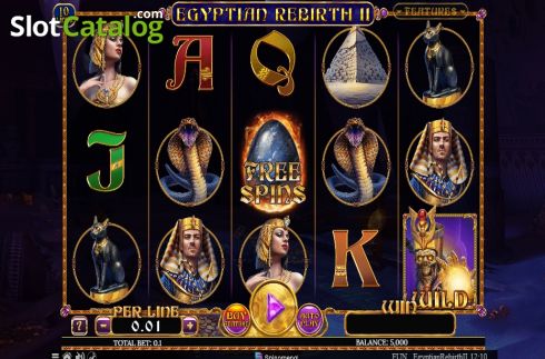 Скрин2. Egyptian Rebirth II 10 Lines слот