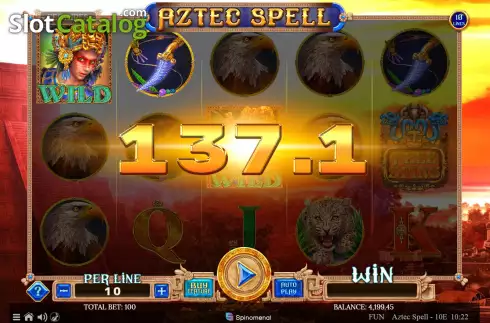 Скрин4. Aztec Spell 10 Lines слот