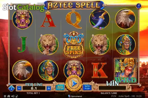 Скрин2. Aztec Spell 10 Lines слот