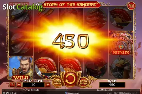 Скрин3. Story Of The Samurai слот