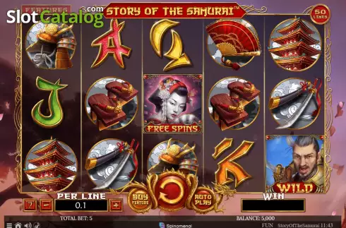 Скрин2. Story Of The Samurai слот
