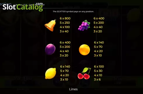 Скрин5. Fruits Collection 40 Lines слот