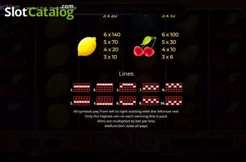 Скрин7. Fruits Collection 10 Lines слот
