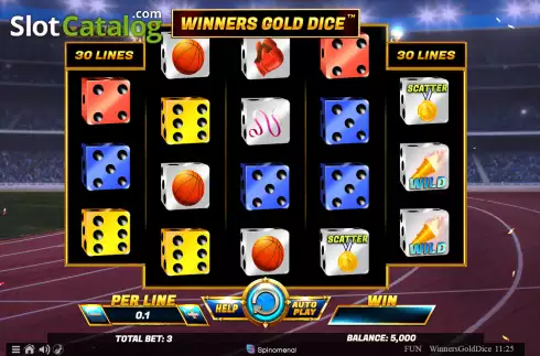 Скрин2. Winners Gold Dice слот