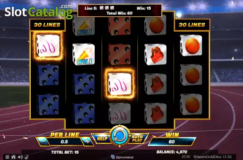 Скрин3. Winners Gold Dice слот