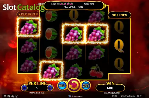 Скрин4. Wildfire Fruits слот