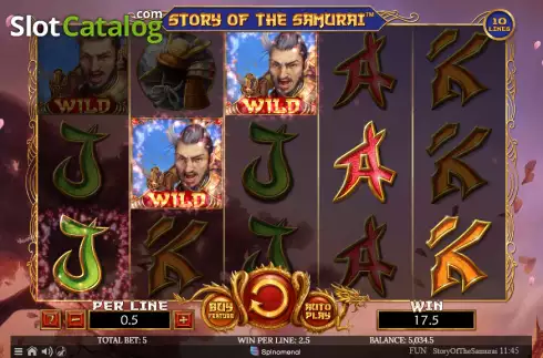 Скрин4. Story Of The Samurai 10 Lines слот