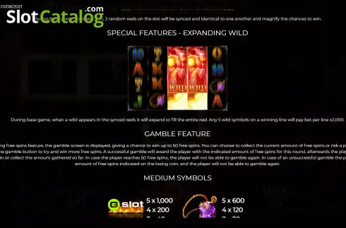Скрин7. Gslot Queen of Fire слот