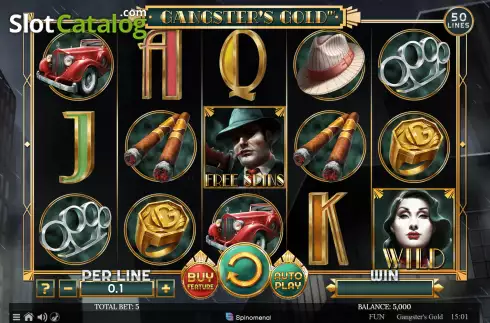Скрин2. Gangsters Gold слот