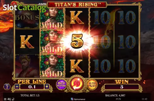 Скрин3. Titan's Rising 15 Lines слот