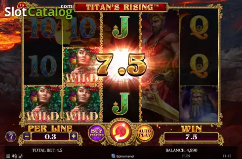 Скрин4. Titan's Rising 15 Lines слот