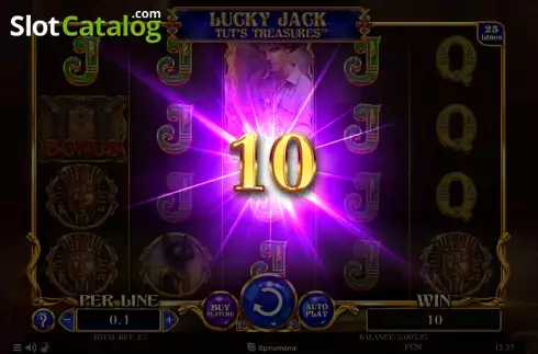 Скрин3. Lucky Jack Tut's Treasure слот