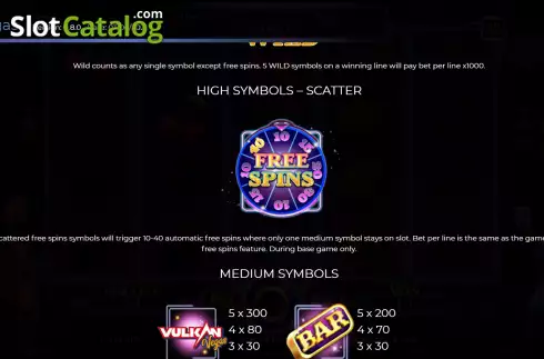 Скрин7. Vulkan Vegas слот