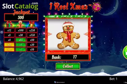 Скрин3. 1 Reel Xmas слот