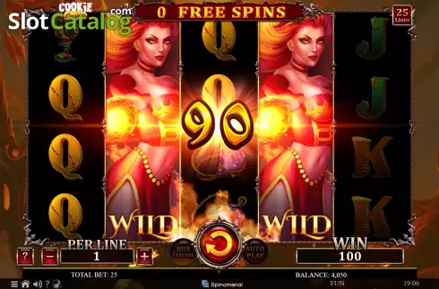 Скрин7. Cookie Casino Queen of Fire слот