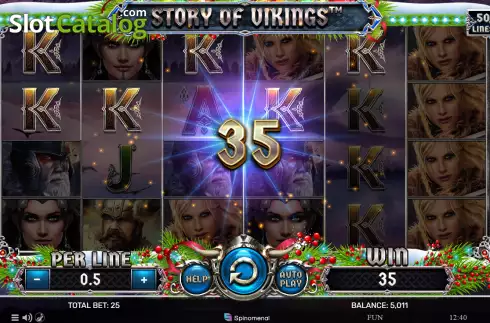 Скрин4. Story of Vikings Christmas Edition слот