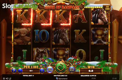 Скрин3. Book of Rampage Christmas Edition слот