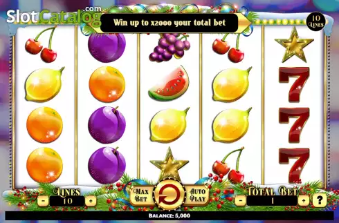 Скрин2. Penny Fruits Xtreme Christmas Edition слот