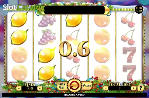 Скрин3. Penny Fruits Xtreme Christmas Edition слот