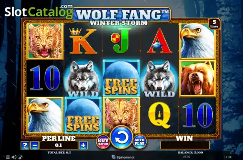 Скрин2. Wolf Fang Winter Storm слот
