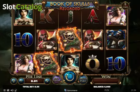 Скрин2. Book Of Skulls Reloaded слот