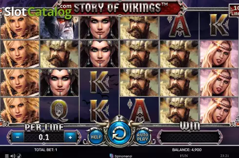 Скрин3. Story Of Vikings 10 Lines слот