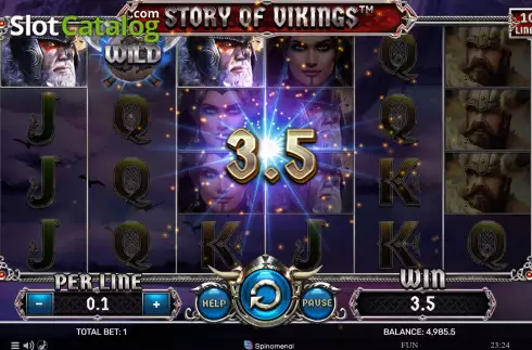 Скрин4. Story Of Vikings 10 Lines слот