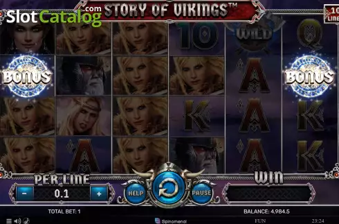 Скрин6. Story Of Vikings 10 Lines слот