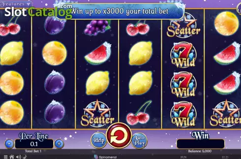 Скрин2. Fruits On Ice Collection 10 Lines слот