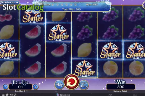 Скрин6. Fruits On Ice Collection 10 Lines слот