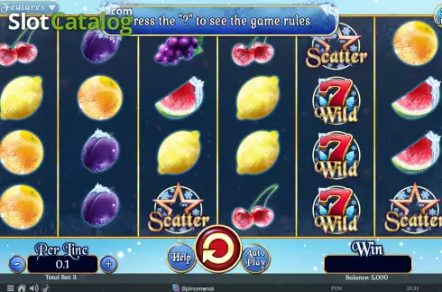 Скрин2. Fruits On Ice Collection 30 Lines слот