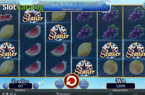 Скрин7. Fruits On Ice Collection 30 Lines слот