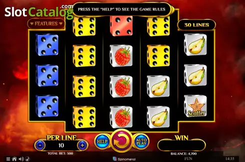 Скрин2. Wildfire Fruits Dice слот