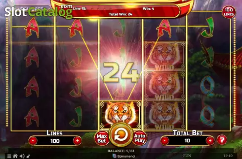 Скрин5. Year of the Tiger (Spinomenal) слот