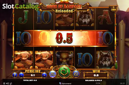 Скрин3. Book Of Rampage Reloaded слот