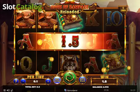 Скрин4. Book Of Rampage Reloaded слот