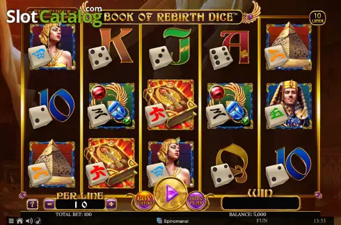 Скрин2. Book of Rebirth Dice слот
