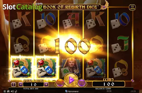 Скрин3. Book of Rebirth Dice слот