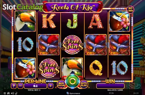 Скрин2. Reels Of Rio слот