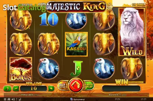 Скрин2. Casino Kakadu Majestic King слот