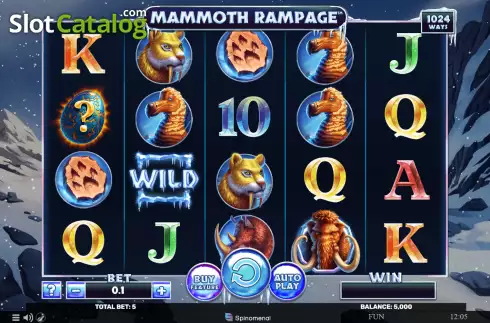 Скрин2. Mammoth Rampage слот