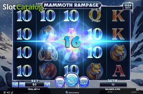 Скрин3. Mammoth Rampage слот