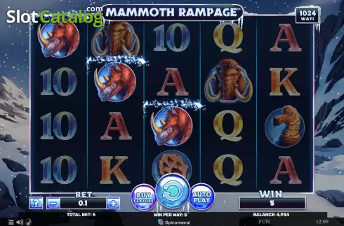 Скрин4. Mammoth Rampage слот
