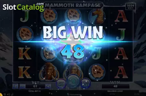 Скрин5. Mammoth Rampage слот