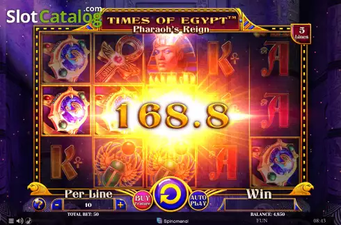 Скрин3. Times of Egypt - Pharaoh's Reign слот