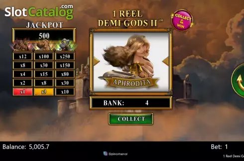 Скрин5. 1 Reel Demi Gods II слот