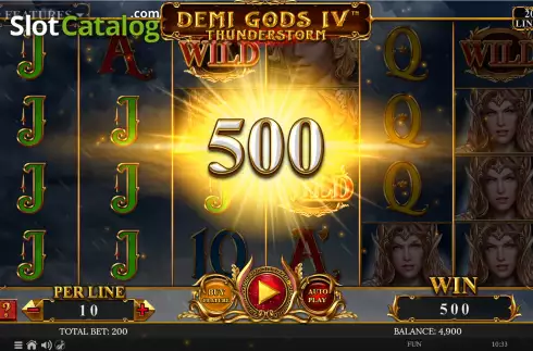 Скрин3. Demi Gods IV Thunderstorm слот